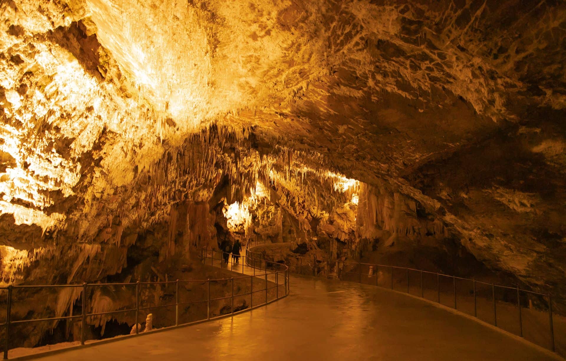 The entrance to Postojna Cave in the Slovenian karst